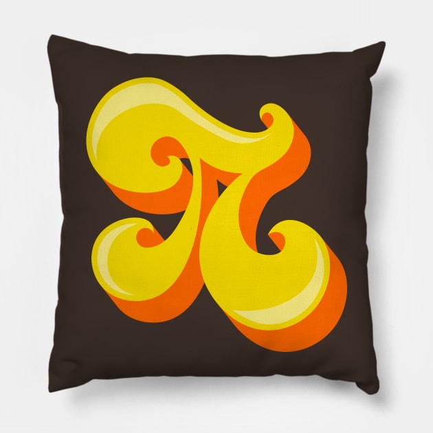 Retro Flavored Pi Pillow by JWDesigns