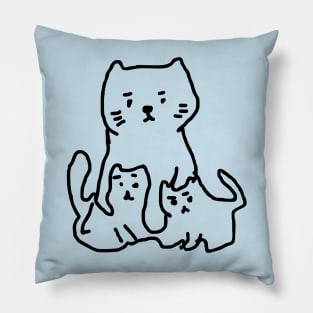 Doodle cat mom Pillow