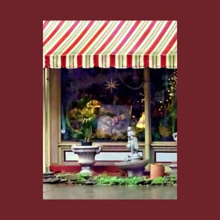 Owego NY - Gift Shop with Striped Awning T-Shirt