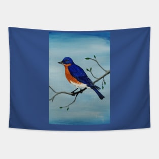 Blue Skies Bluebird Tapestry