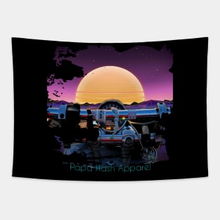 Papa Hash Apparel: Moonlit Ride Tapestry