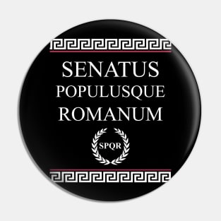 Senatus Populusque Romanum SPQR Ancient Rome Symbol Pin