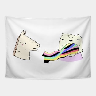 Rainbow Foot Tapestry