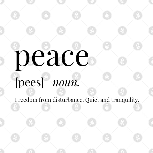 Peace Definition by definingprints