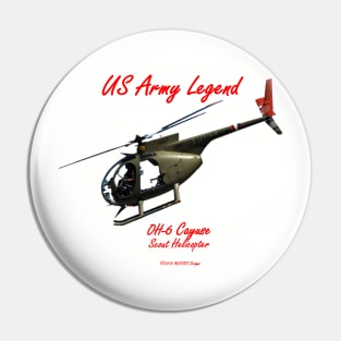 OH-6 Cayuse Design Pin