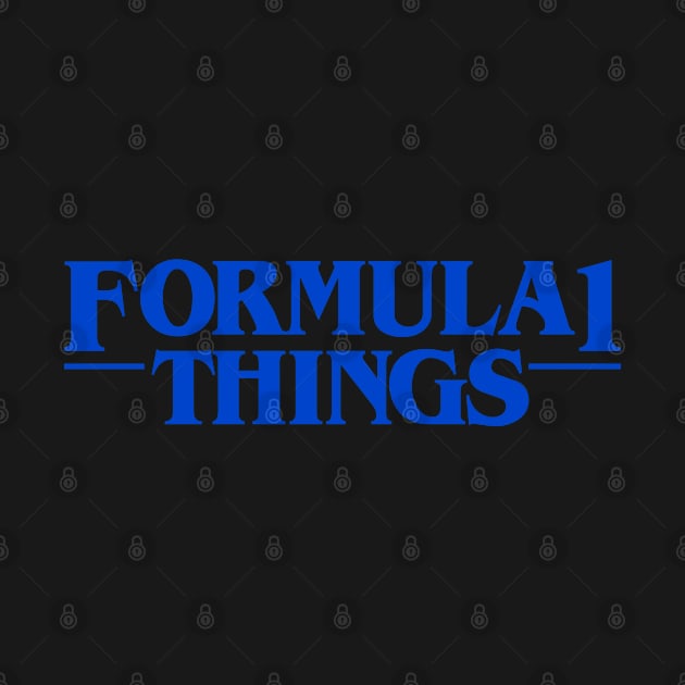 Formula 1 things (blue) by throwback