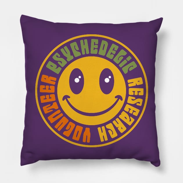 Psychedelic Research Volunteer Pillow by imotvoksim