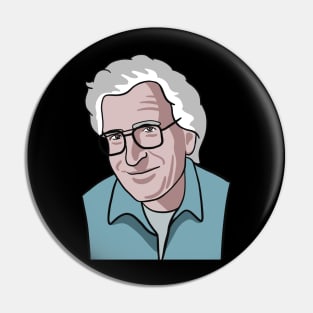 Noam Chomsky Portrait Pin