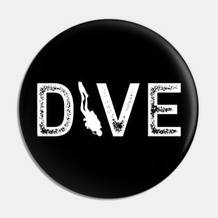 DIVE Scuba Diving Diver Gift Pin