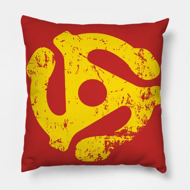 45 RPM Record adapter Tee Pillow by andesign