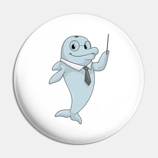 Dolphin as Teacher with Pointer Pin