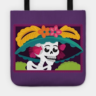 Mexican Day Of The Dead Catrina Skull / Traditional Cultural Icon in México by Akbaly Tote