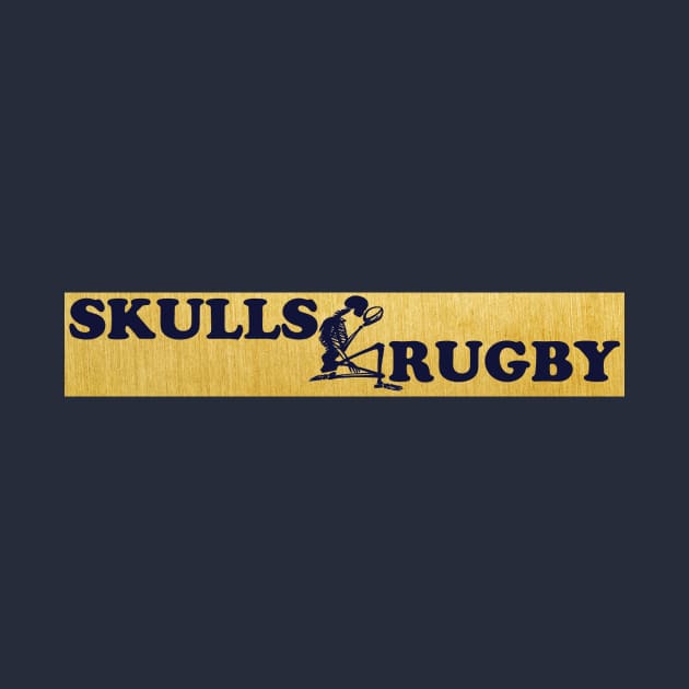 Skulls Rugby Banner Tee by SkullsRugby