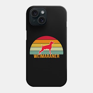 Weimaraner Vintage Silhouette Phone Case