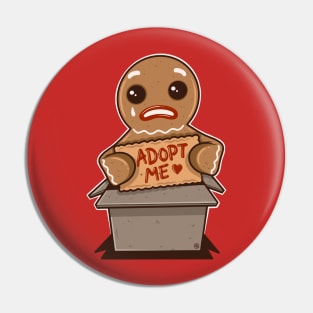 ADOPT A GINGERBREAD COOKIE Pin