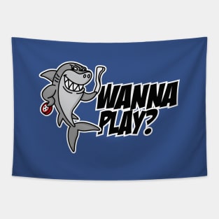 Wanna play? Underwater hockey shark Octopush cool Tapestry