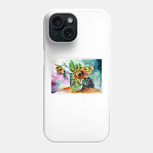 Sunflower still life Phone Case