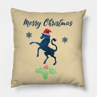 Christmas Horse Art Pillow