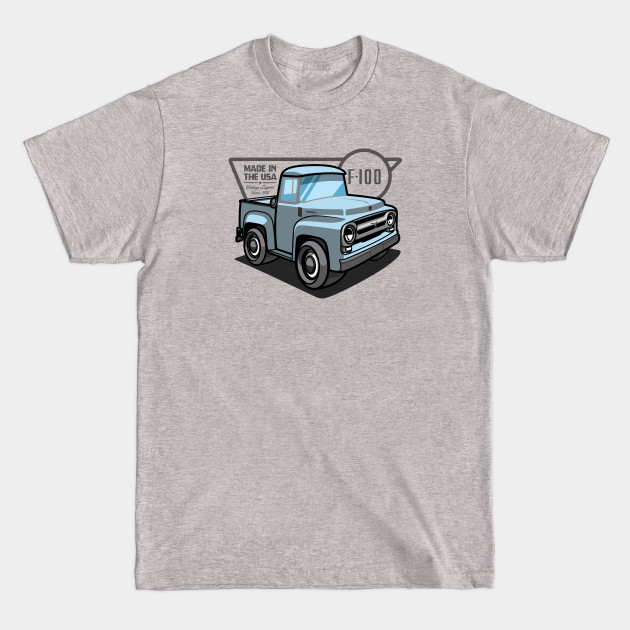 Discover Diamond Blue F-100 - 1956 - Pickup Truck - T-Shirt