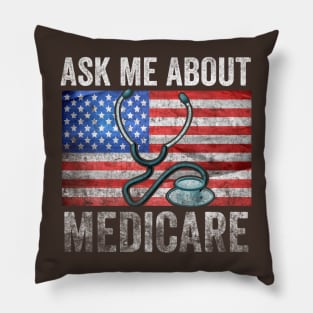 Ask Me About Medicare Pillow