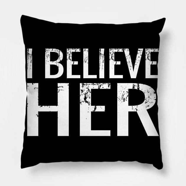 I Believe Her Survivors Support Pillow by mlleradrian