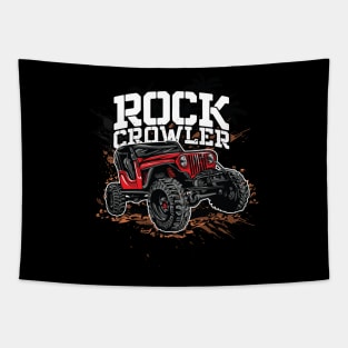 Rock Crawler 4x4 Off Road With Mud Tapestry