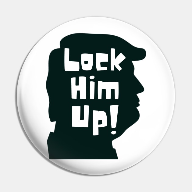 Lock him up silhouette Pin by WearablePSA