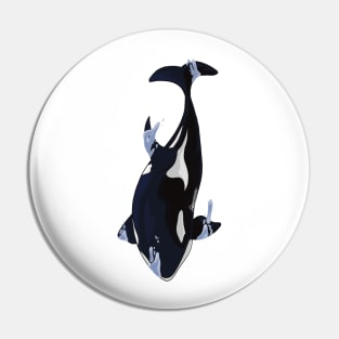 Orca Diving Pin