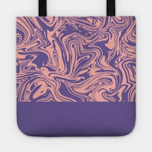 Liquid Swirl - Peach Bud and Ultra Violet Tote