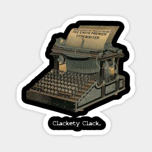 Clackety Clack! Antique Typewriter Magnet