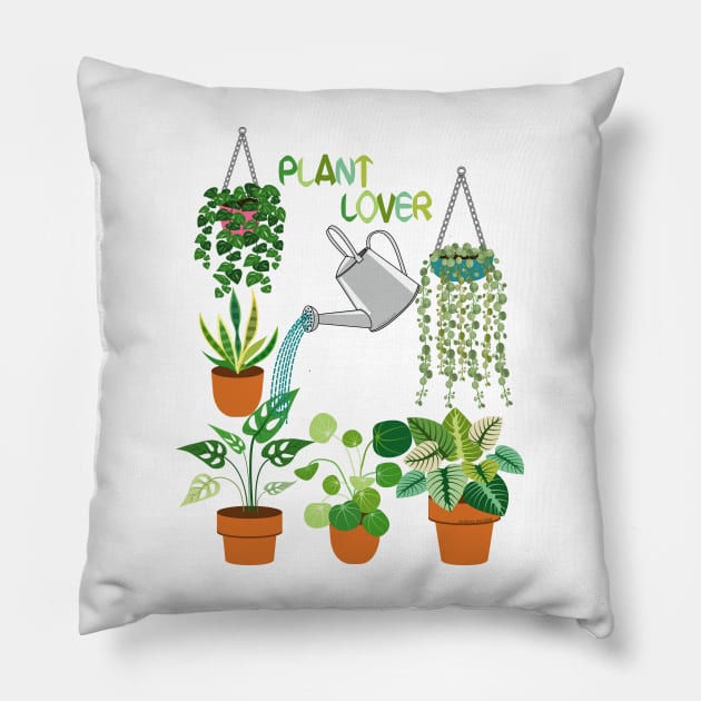 Plant Lover Pillow by Designoholic