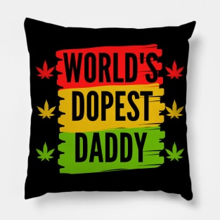 World's dopest dad Pillow
