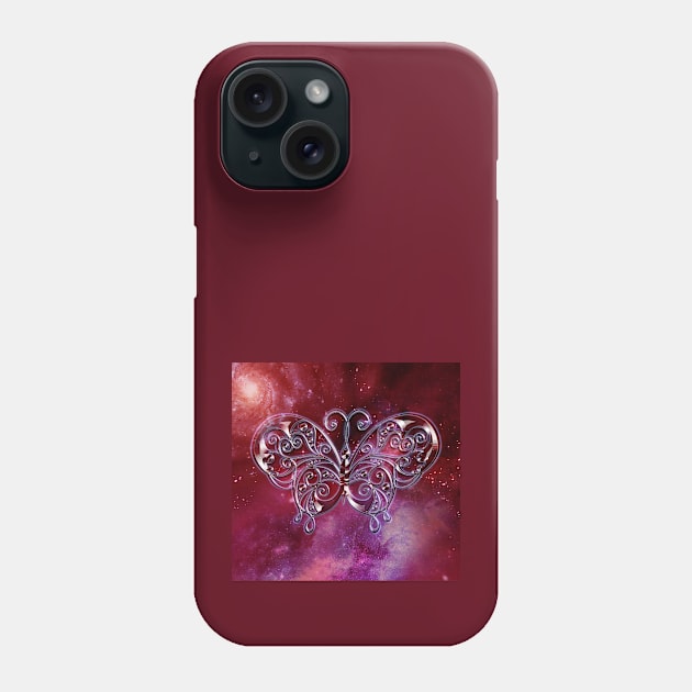 Red butterfly Phone Case by Sinmara