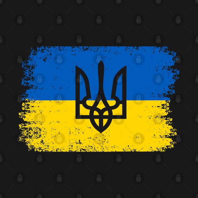 Ukraine Ukrainian National Flag by mansoury