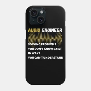 Audio engineer solving problems Unisex Phone Case