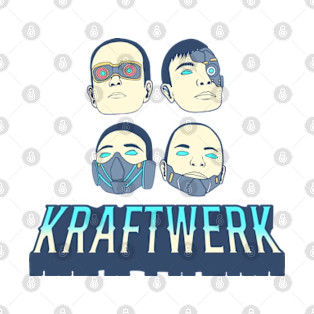 Kraftwerk Retro Fan Art Design by BlockersPixel