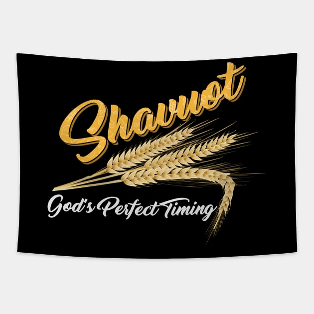 Shavuot Gods Perfect Timing Tapestry by wonderws