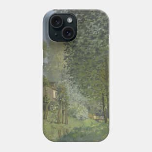 Rest along the Stream. Edge of the Wood by Alfred Sisley Phone Case