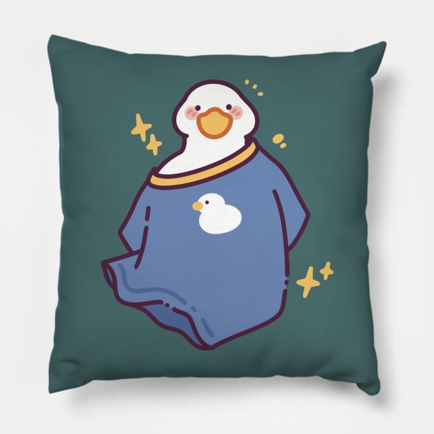 Big Tee for Duckie! Pillow by Meil Can