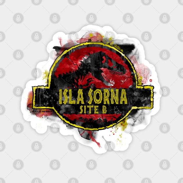 Isla Sorna - Park Site B - World Logo Magnet by Jurassic Merch