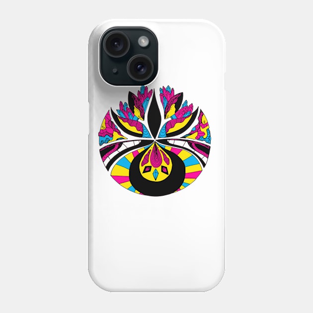 CMYK Abstract Motif Phone Case by kenallouis