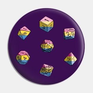 Pride Dice Set - Pansexual Pin