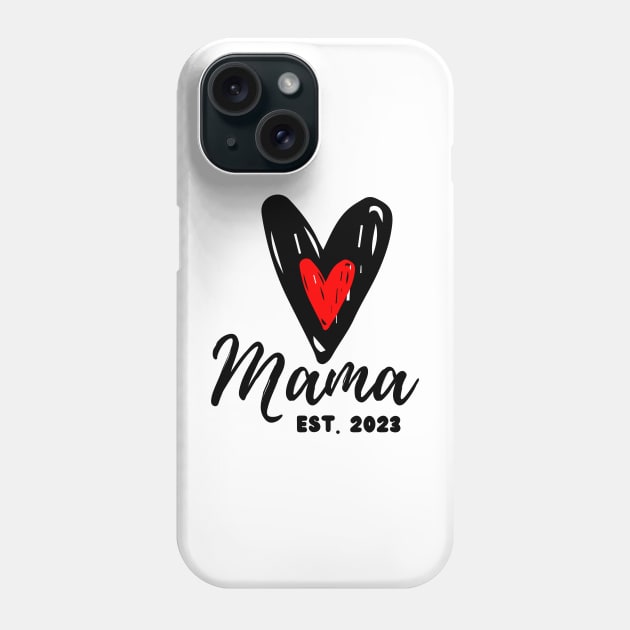 New Mom Est 2023 Phone Case by Unicorns and Farts