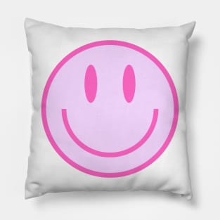 Smiley Face in Pink Pillow