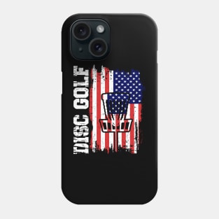 Disc Golf American Flag T-Shirt Phone Case