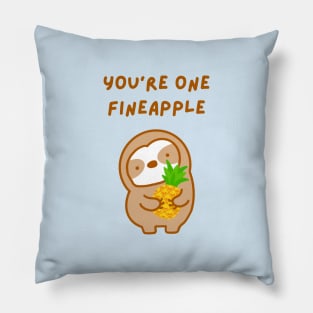 You’re One Fineapple Pineapple Sloth Pillow