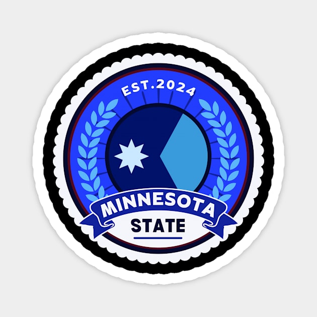 Minnesota State Flag Magnet by Starart Designs
