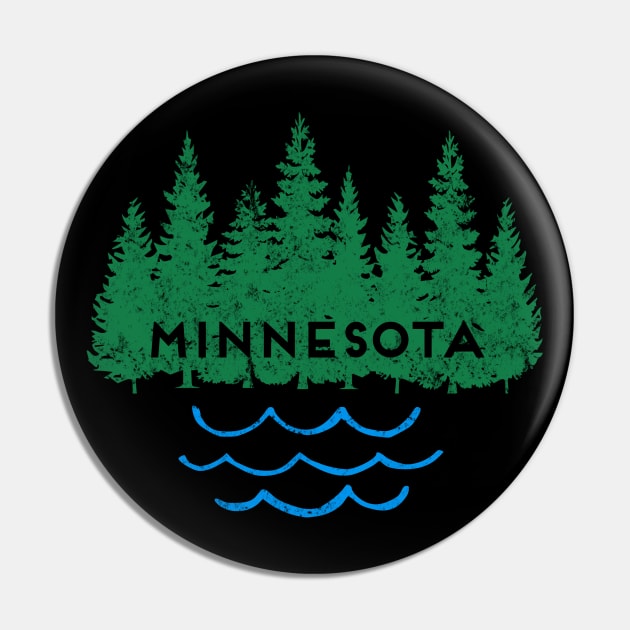 Minnesota Home Trees Lake Nature Outdoors Souvenir Pin by Pine Hill Goods