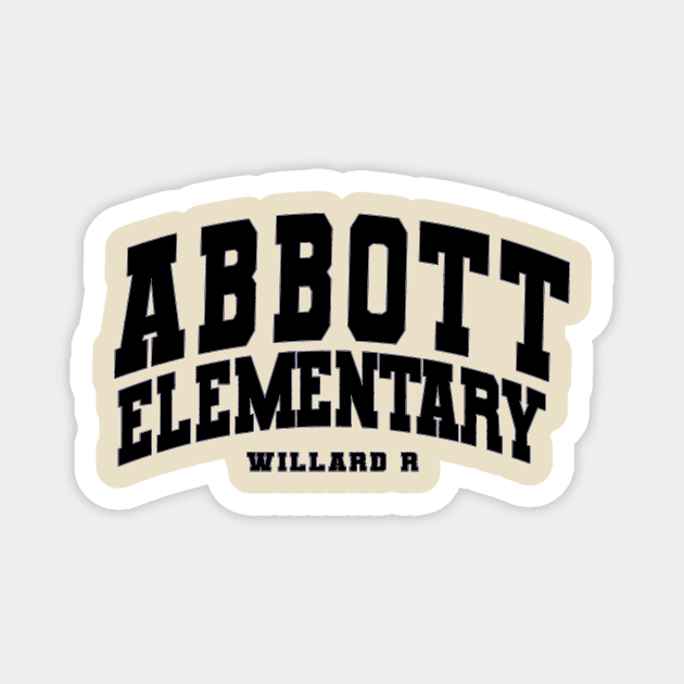 Abbott Elementary White Magnet by Aspita