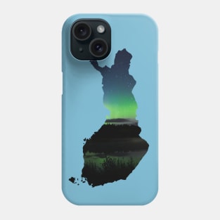 The map of Finland Phone Case